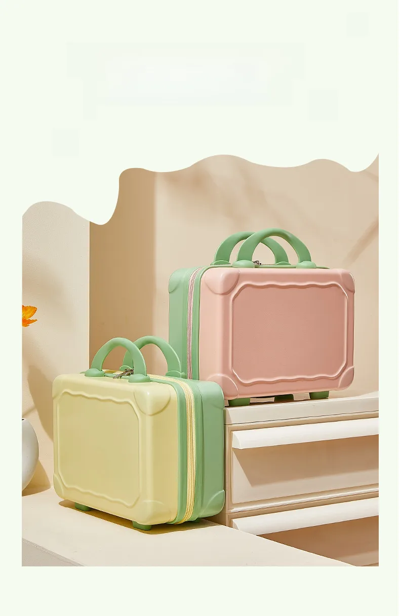 Suitcase Makeup Bag Small Case Zipper Women's Suitcase Short Distance Mini Storage Case Suitcase Accompanying Gift Bag display picture 4