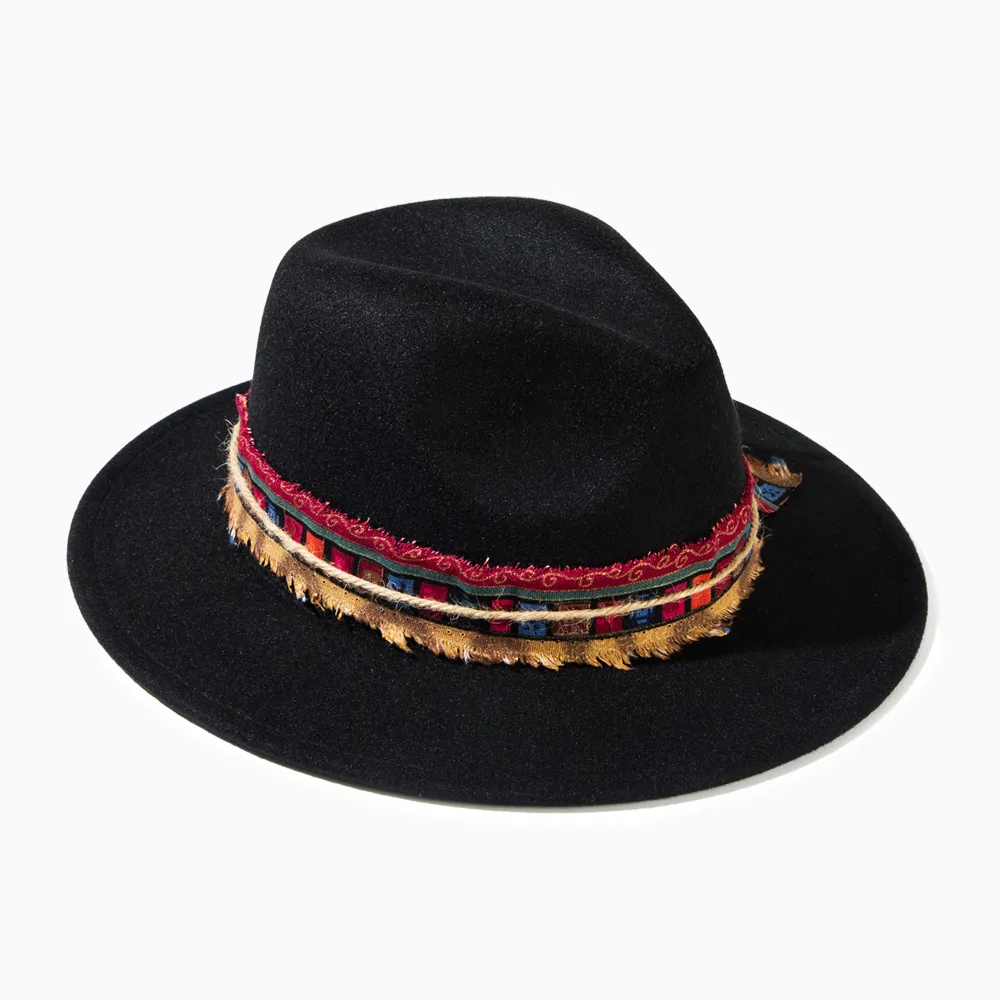 Unisex Casual Elegant Solid Color Flat Eaves Fedora Hat display picture 7