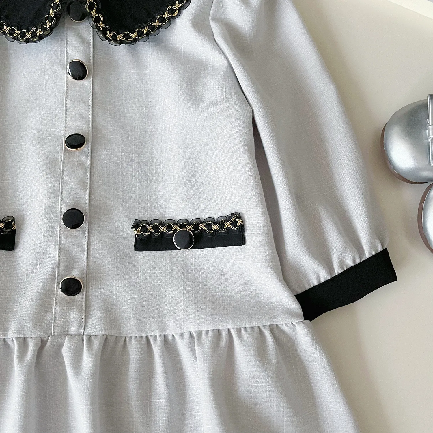 Princess Cute Color Block Cotton Girls Dresses display picture 7