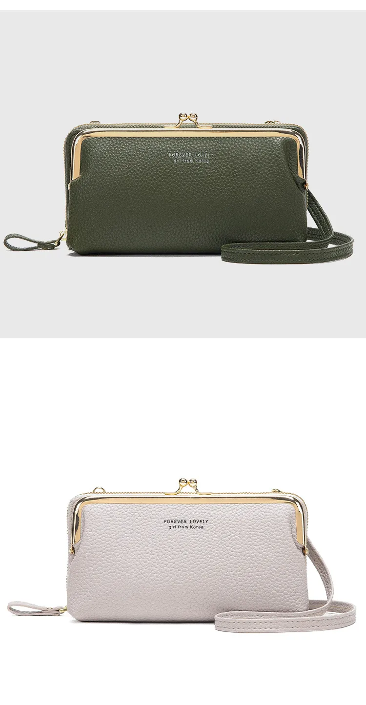 Candy Color Fashion Large Capacity Mobile Phone Bag Women's Wallet Bag Square PU Leather Change Hand Bag display picture 20
