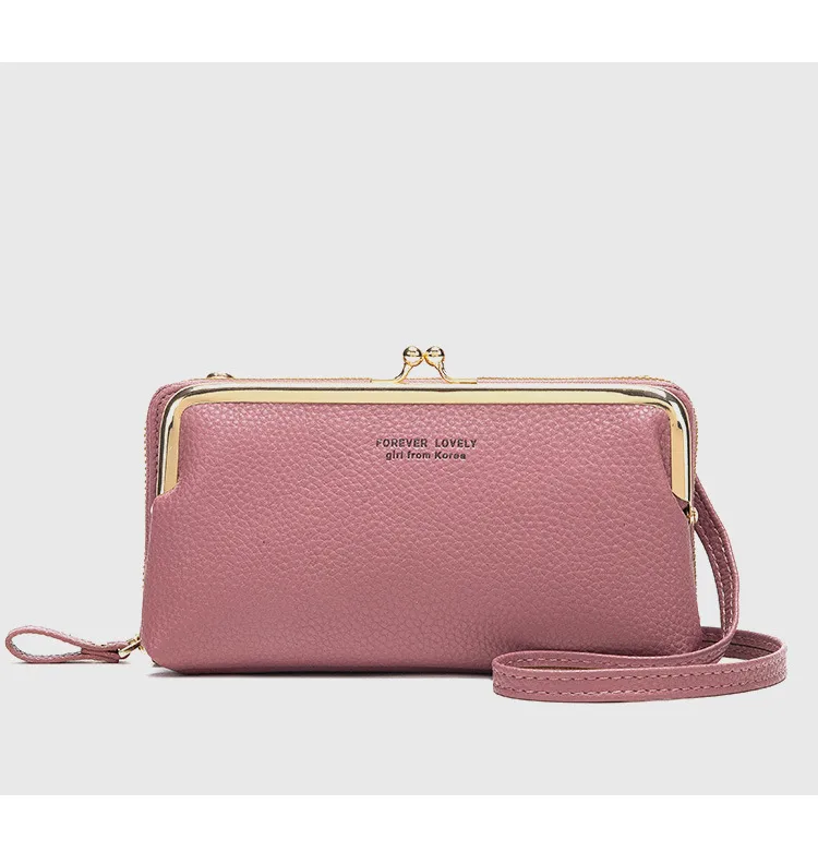Candy Color Fashion Large Capacity Mobile Phone Bag Women's Wallet Bag Square PU Leather Change Hand Bag display picture 23