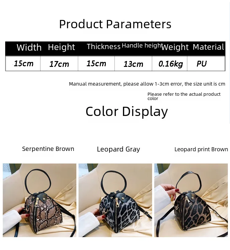 Fashion Leopard Triangle Bag  Korean Style New Arrival Portable Women's Bag Fashionable Women's Shoulder Crossbody Mini Bag display picture 1