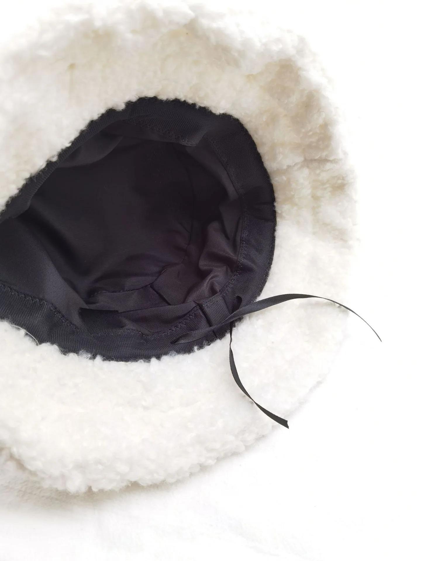 Arrow Lamb Wool Fisherman Hat Autumn And Winter Warm   Hat New  In Stock Wholesale Basin Hat display picture 3