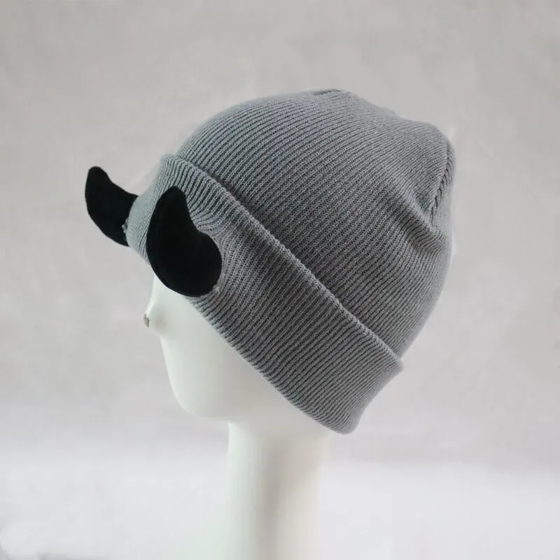 Little Devil Knitted Hat Men's Trendy  Ear Protection Wool Hat Women's Autumn And Winter Warm Big Head Circumference Couple Hat display picture 14