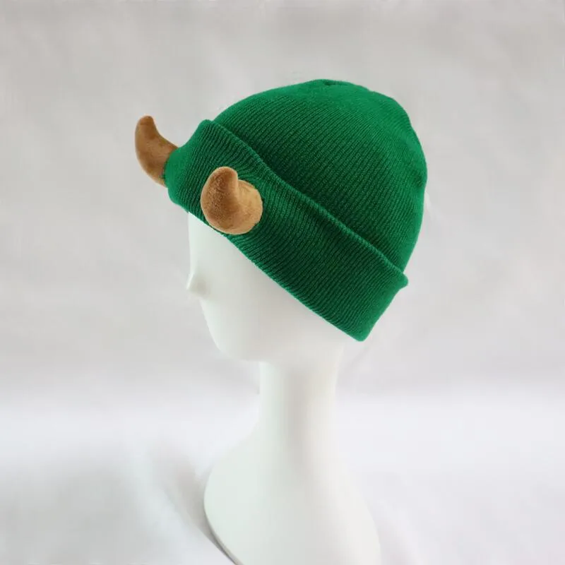 Little Devil Knitted Hat Men's Trendy  Ear Protection Wool Hat Women's Autumn And Winter Warm Big Head Circumference Couple Hat display picture 18
