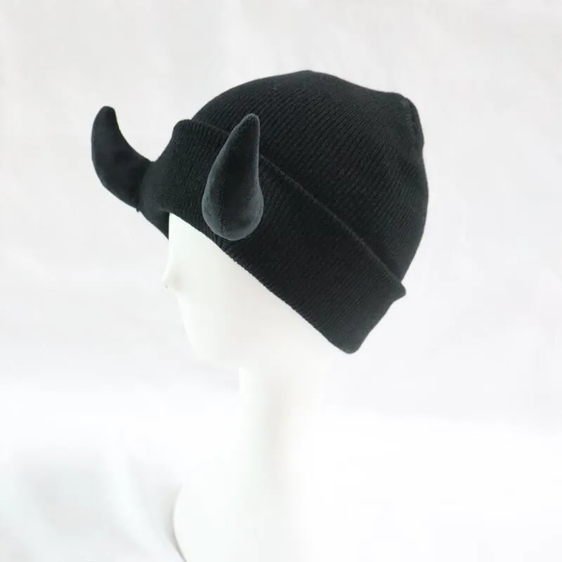 Little Devil Knitted Hat Men's Trendy  Ear Protection Wool Hat Women's Autumn And Winter Warm Big Head Circumference Couple Hat display picture 19