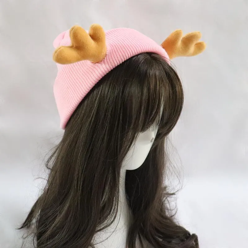 Little Devil Knitted Hat Men's Trendy  Ear Protection Wool Hat Women's Autumn And Winter Warm Big Head Circumference Couple Hat display picture 22