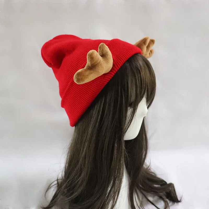Little Devil Knitted Hat Men's Trendy  Ear Protection Wool Hat Women's Autumn And Winter Warm Big Head Circumference Couple Hat display picture 24