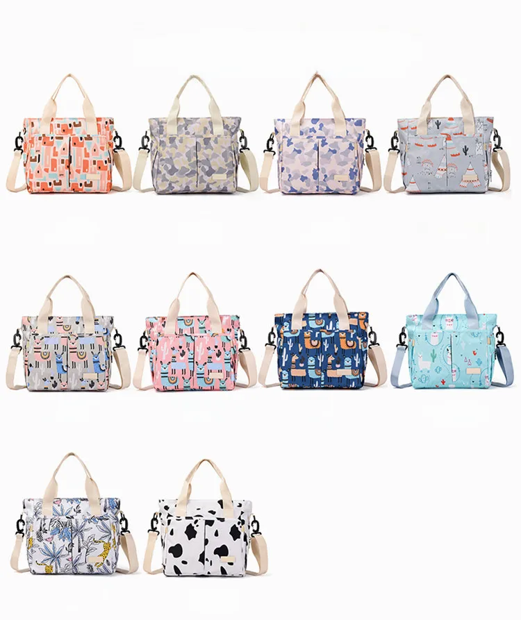 Mummy Bag New Casual Fashion Printed Multifunctional Portable Crossbody Bag Casual Lightweight Thermal Insulation Mother And Baby Bag display picture 9