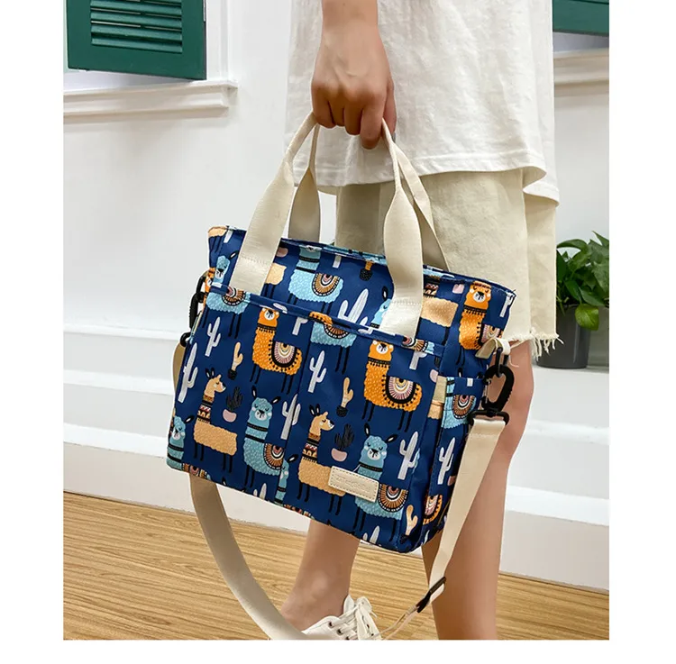 Mummy Bag New Casual Fashion Printed Multifunctional Portable Crossbody Bag Casual Lightweight Thermal Insulation Mother And Baby Bag display picture 13