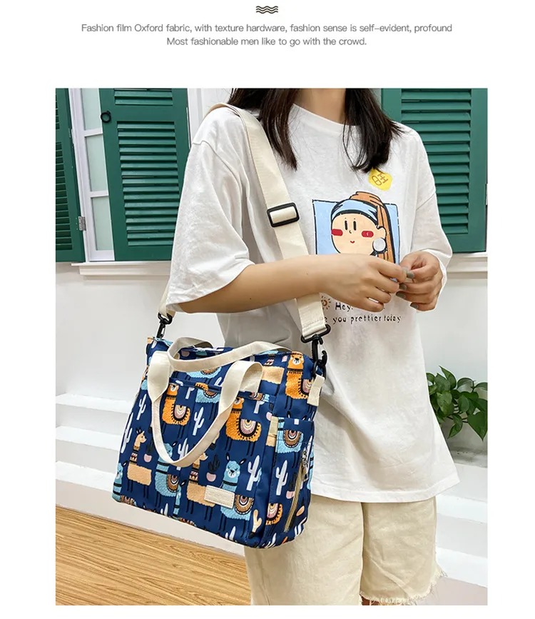 Mummy Bag New Casual Fashion Printed Multifunctional Portable Crossbody Bag Casual Lightweight Thermal Insulation Mother And Baby Bag display picture 14