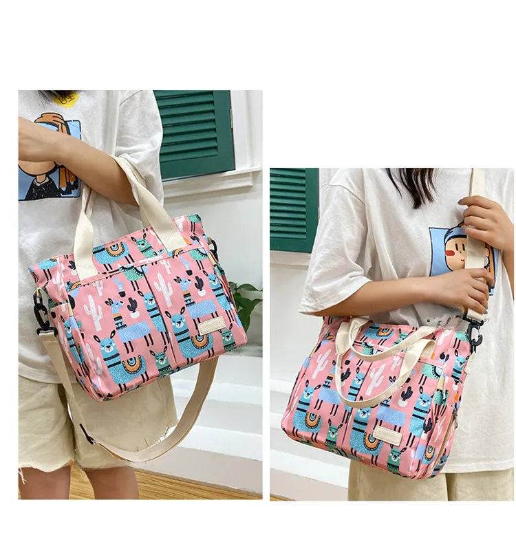 Mummy Bag New Casual Fashion Printed Multifunctional Portable Crossbody Bag Casual Lightweight Thermal Insulation Mother And Baby Bag display picture 15
