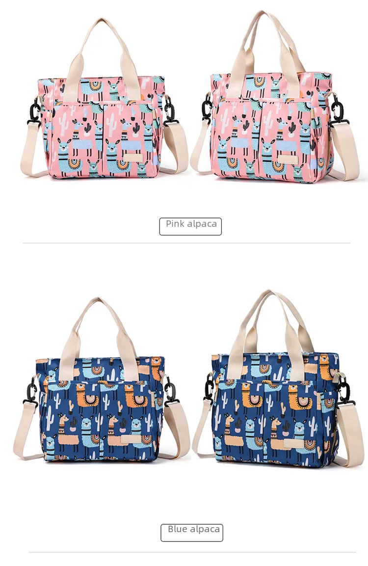 Mummy Bag New Casual Fashion Printed Multifunctional Portable Crossbody Bag Casual Lightweight Thermal Insulation Mother And Baby Bag display picture 21