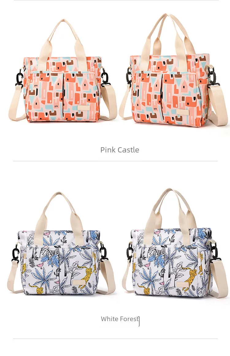 Mummy Bag New Casual Fashion Printed Multifunctional Portable Crossbody Bag Casual Lightweight Thermal Insulation Mother And Baby Bag display picture 24