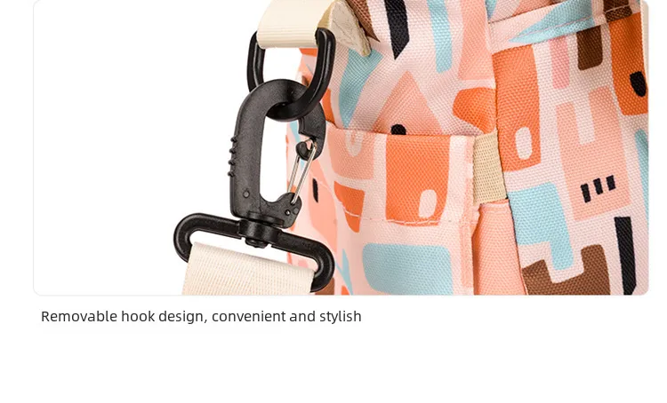 Mummy Bag New Casual Fashion Printed Multifunctional Portable Crossbody Bag Casual Lightweight Thermal Insulation Mother And Baby Bag display picture 26