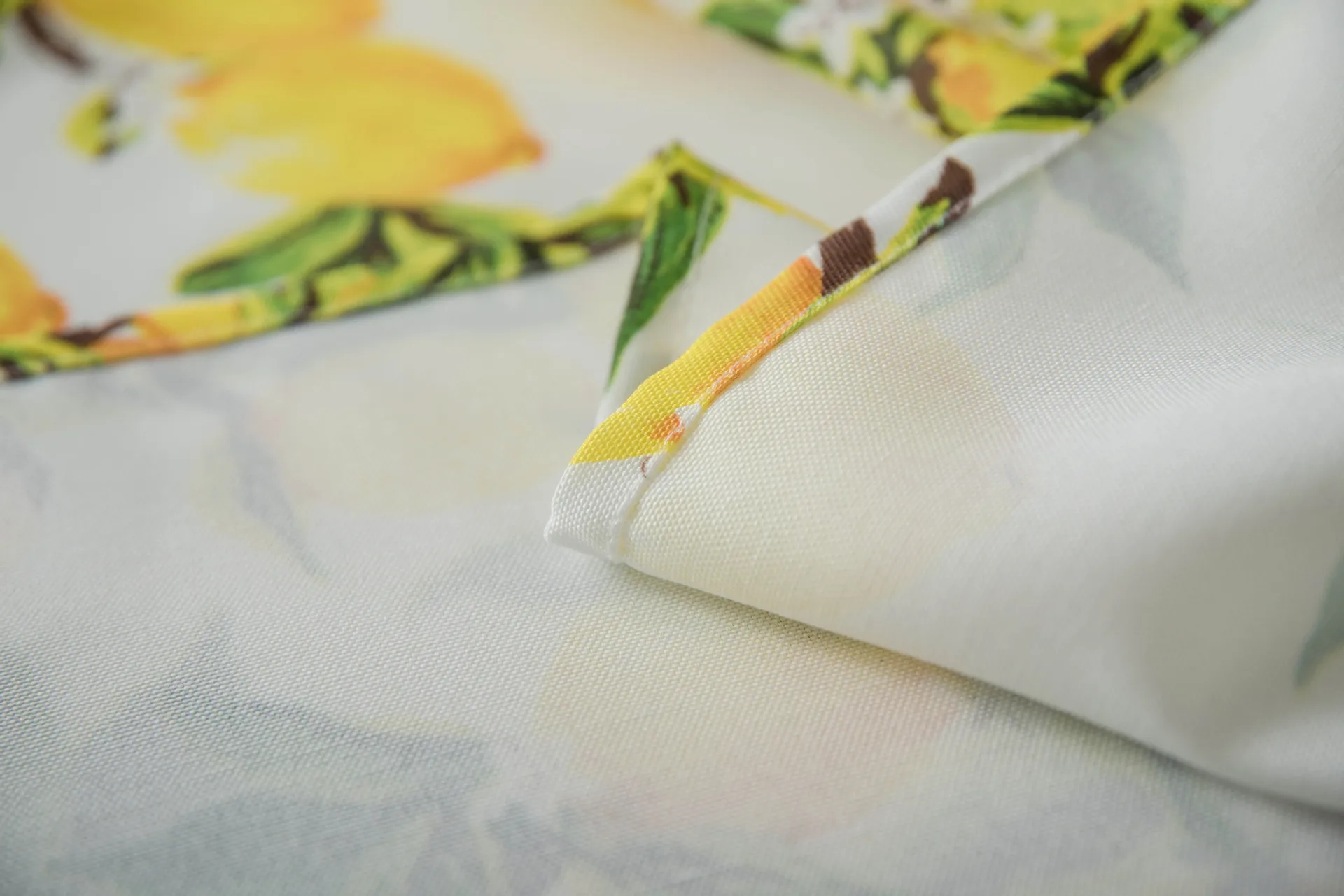 Tablecloth Fabric Waterproof Lemon Printing Small Fresh Yellow Korean Style  Internet Celebrity Table Mat Coffee Table Tablecloth display picture 10