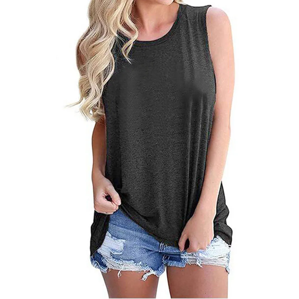 Women's Pullovers Vest Tank Tops Casual Letter Moon display picture 3