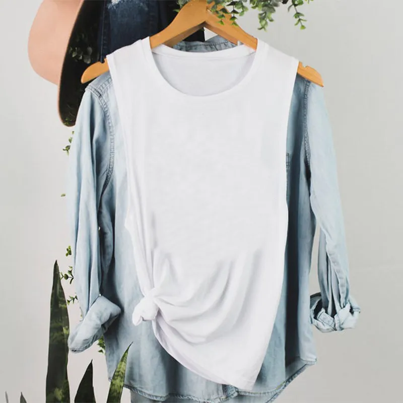 Women's Pullovers Vest Tank Tops Casual Letter Moon display picture 7