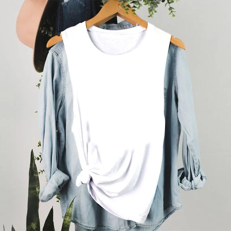 Women's Pullovers Vest Tank Tops Casual Letter Moon display picture 8