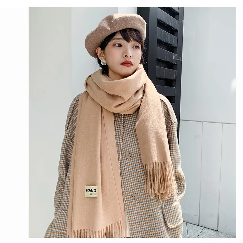 Soft Imitation Cashmere Scarf Women's Autumn And Winter Korean Style New Warm Couple Scarf Cold-proof Outer Long Shawl display picture 18