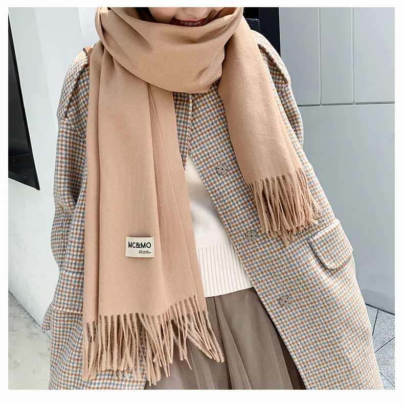 Soft Imitation Cashmere Scarf Women's Autumn And Winter Korean Style New Warm Couple Scarf Cold-proof Outer Long Shawl display picture 20