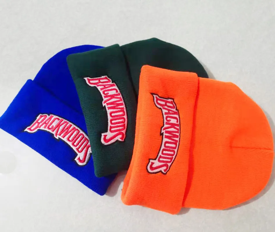 New Autumn And Winter Men's And Women's Warm Wool Hat BACKWOODS Letter Embroidery Men's And Women's Knitted Hat Pullover Hat display picture 8