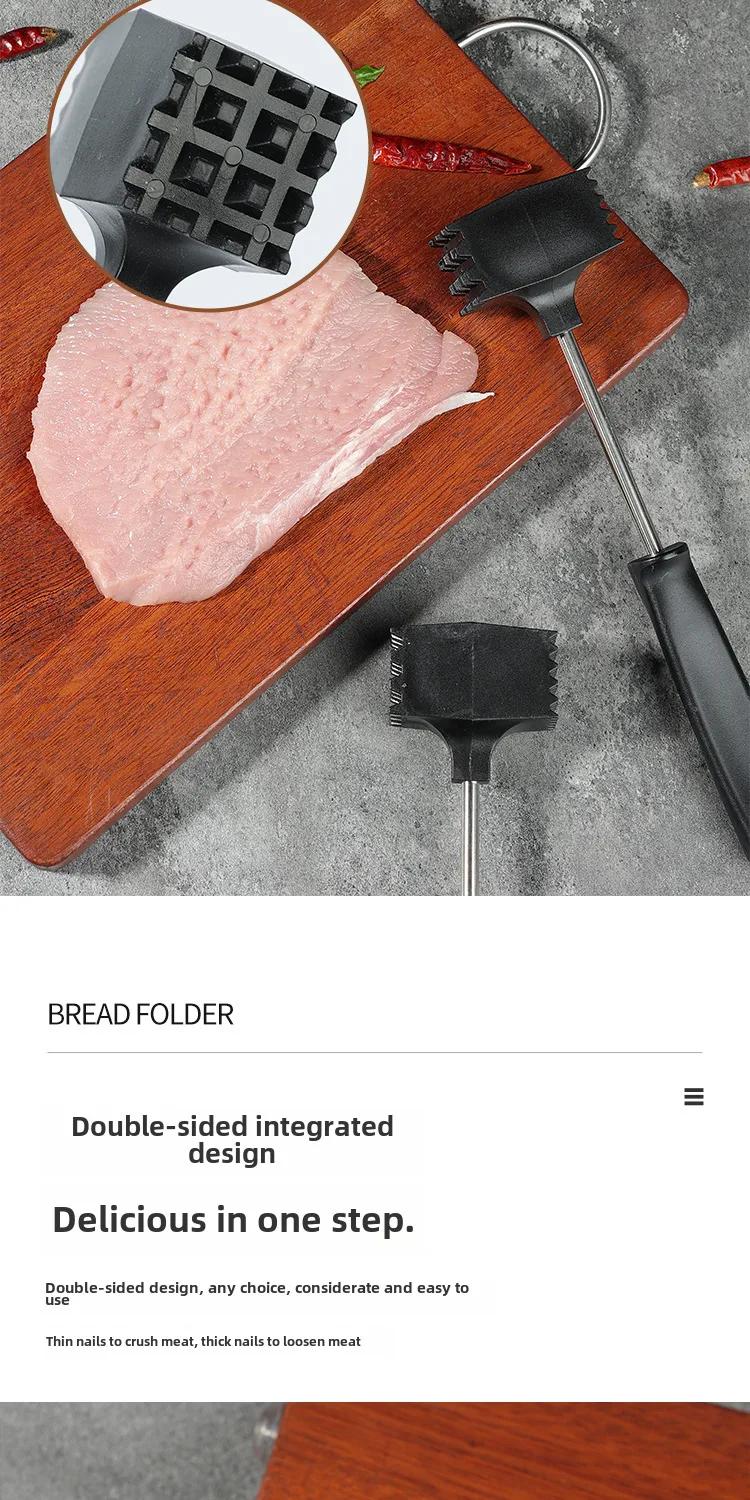 Meat Hammer Steak Tool  Direct Sales Loose Meat Hammer Western Food Utensils Tender Meat Artifact Creative Kitchen Gadget display picture 4