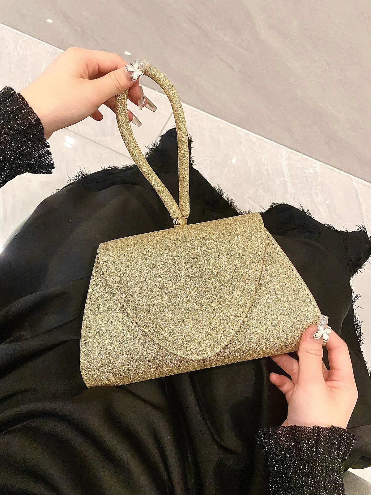 New   Fashion Light Luxury Handbag Bag Birthday Wedding Banquet Dress Evening Bag Fashion Evening Bag display picture 2