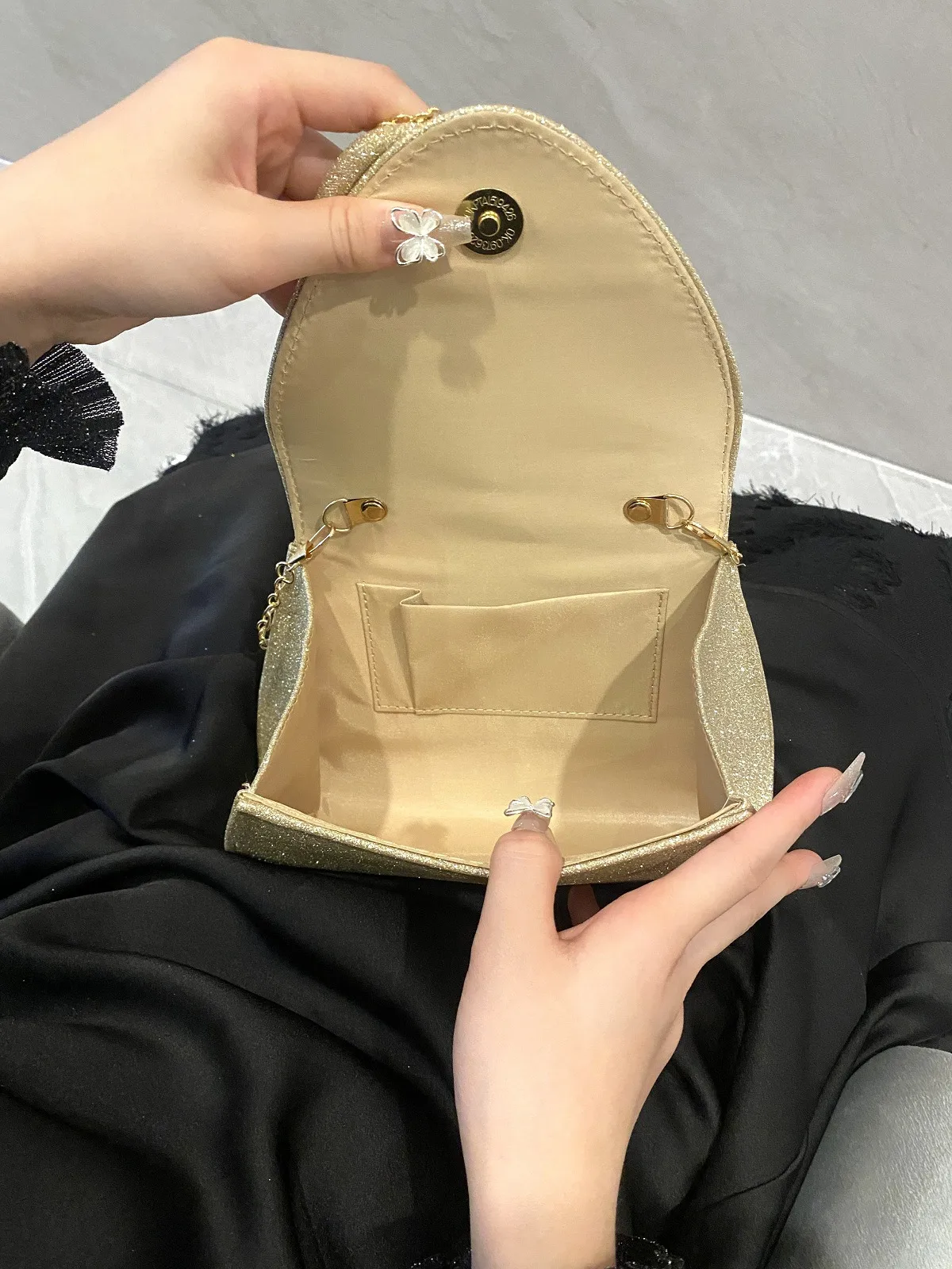 New   Fashion Light Luxury Handbag Bag Birthday Wedding Banquet Dress Evening Bag Fashion Evening Bag display picture 5