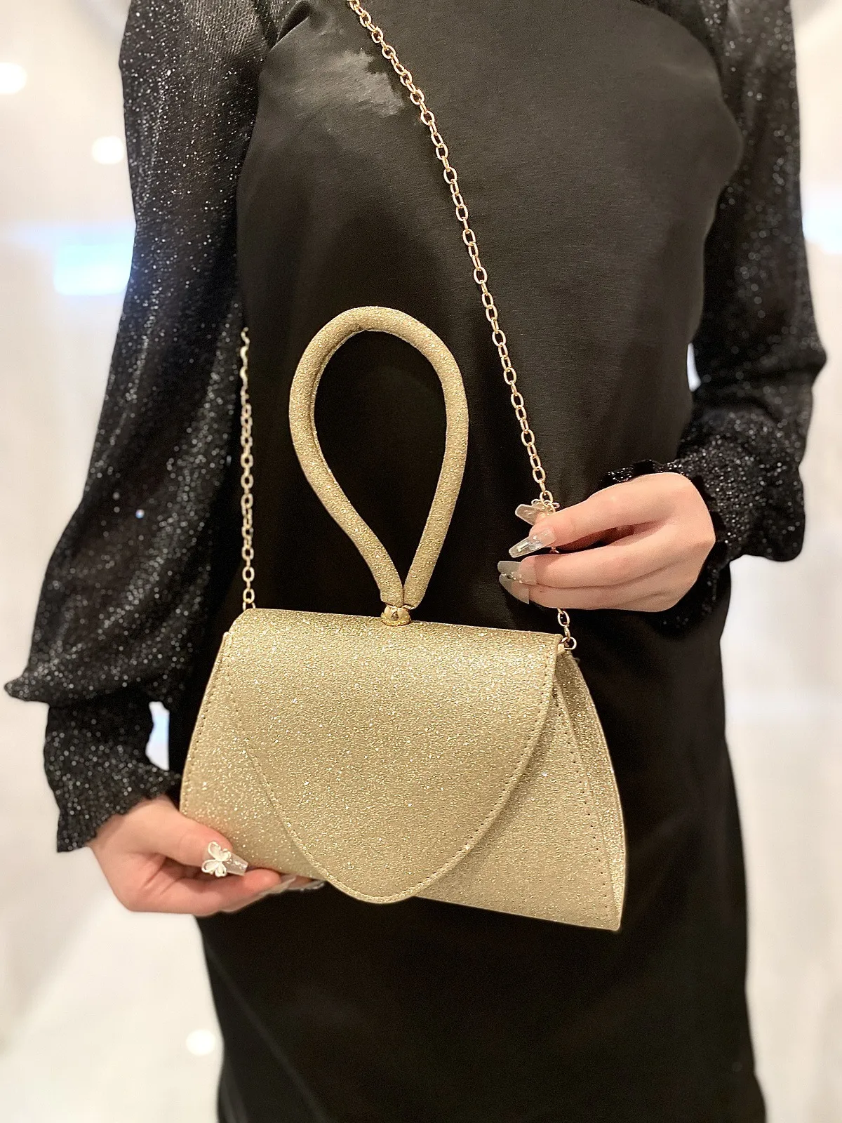 New   Fashion Light Luxury Handbag Bag Birthday Wedding Banquet Dress Evening Bag Fashion Evening Bag display picture 7