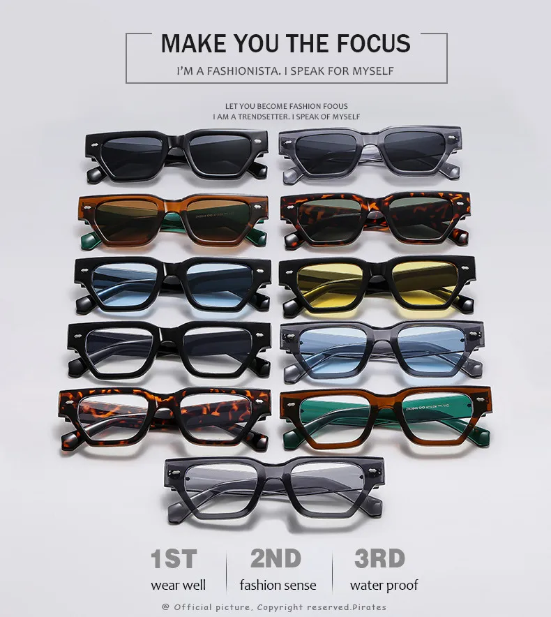 Basic Simple Style Geometric Ac Square Full Frame Women's Sunglasses display picture 1