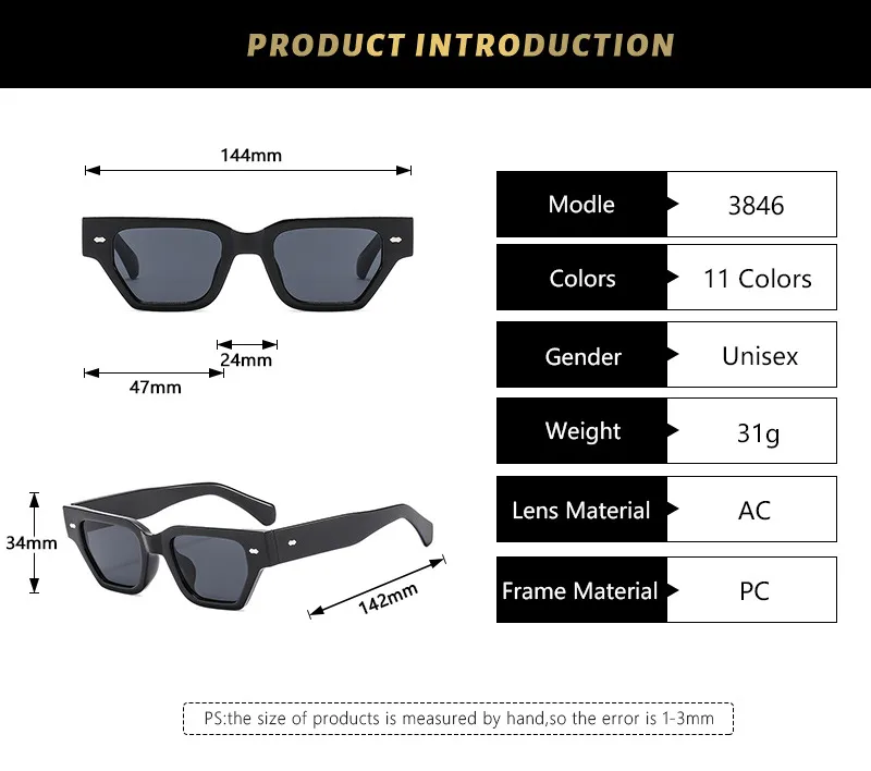 Basic Simple Style Geometric Ac Square Full Frame Women's Sunglasses display picture 2