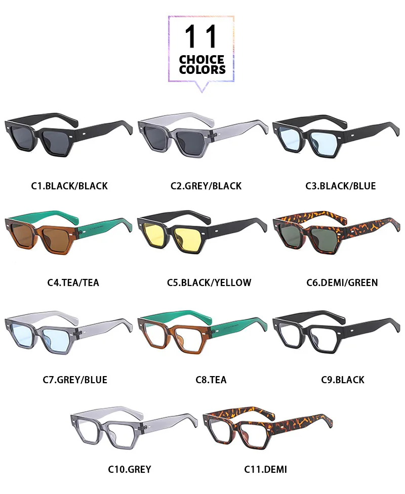 Basic Simple Style Geometric Ac Square Full Frame Women's Sunglasses display picture 3