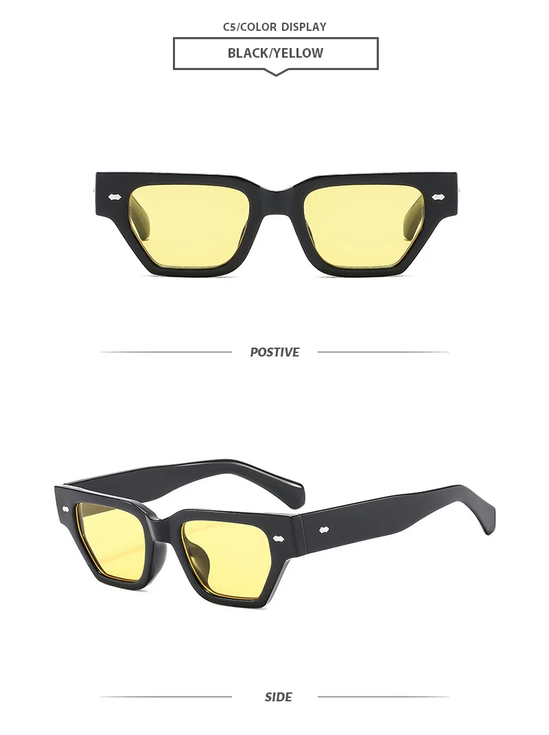 Basic Simple Style Geometric Ac Square Full Frame Women's Sunglasses display picture 8