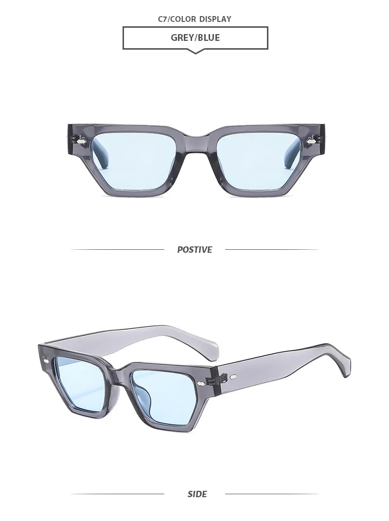 Basic Simple Style Geometric Ac Square Full Frame Women's Sunglasses display picture 10