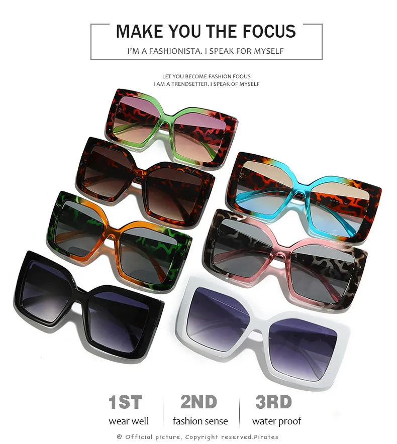 Basic Simple Style Geometric Pc Square Full Frame Women's Sunglasses display picture 1