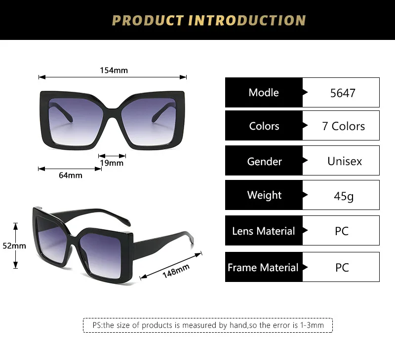 Basic Simple Style Geometric Pc Square Full Frame Women's Sunglasses display picture 2