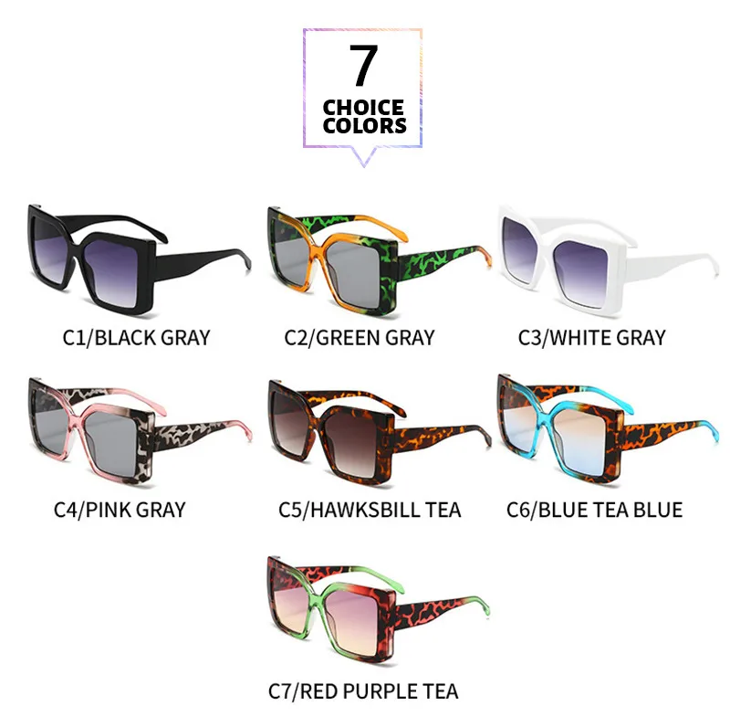 Basic Simple Style Geometric Pc Square Full Frame Women's Sunglasses display picture 3