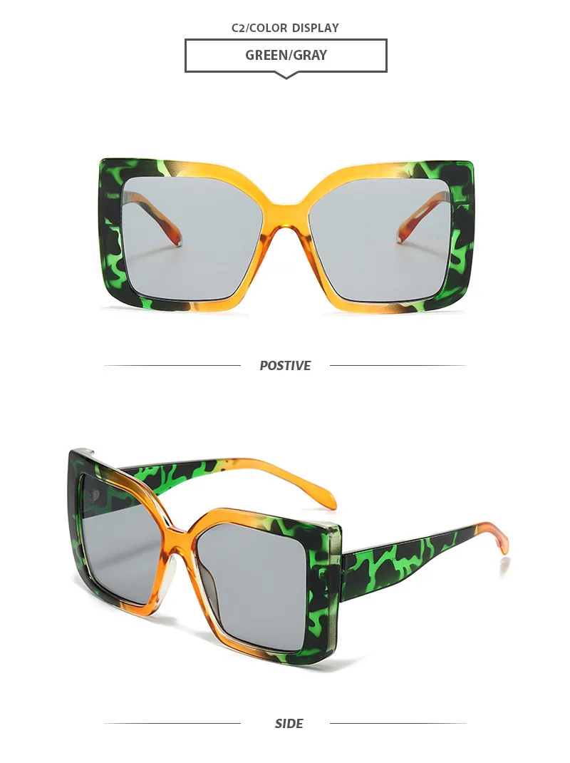 Basic Simple Style Geometric Pc Square Full Frame Women's Sunglasses display picture 5