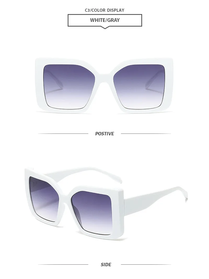 Basic Simple Style Geometric Pc Square Full Frame Women's Sunglasses display picture 6