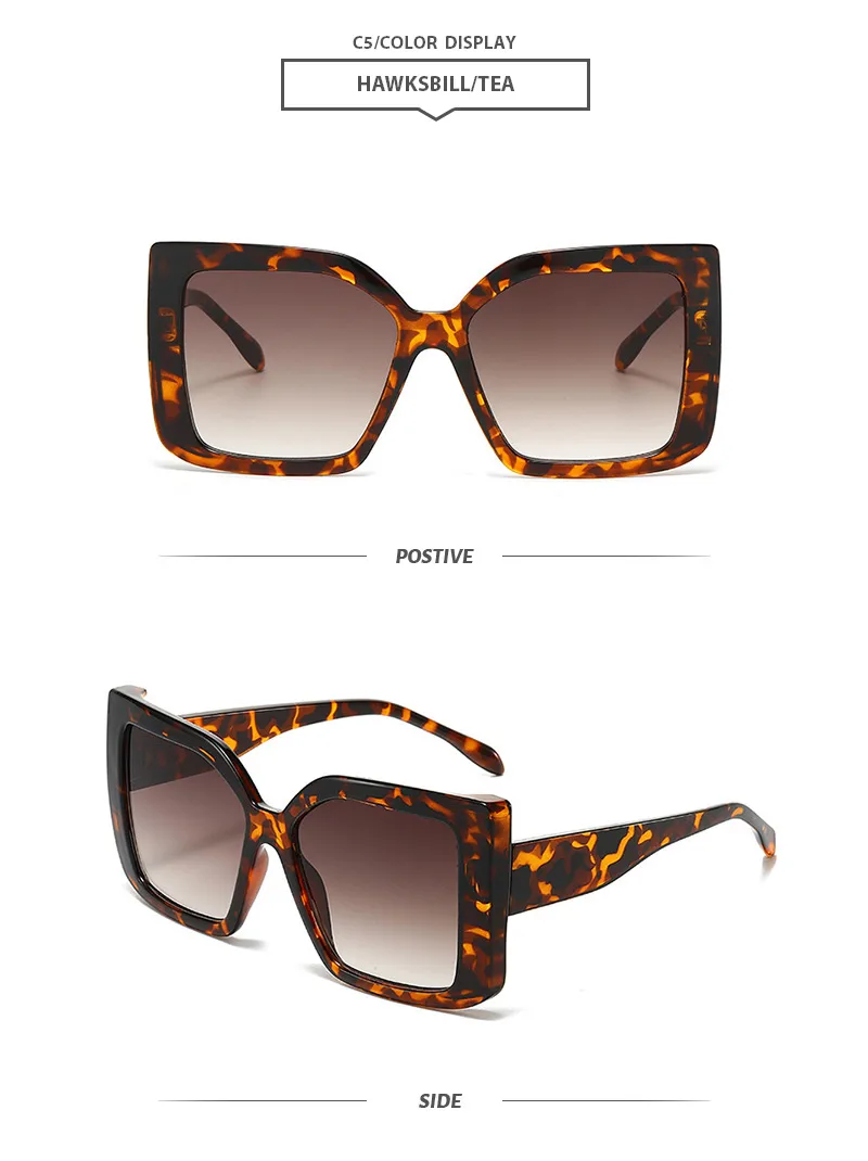 Basic Simple Style Geometric Pc Square Full Frame Women's Sunglasses display picture 8