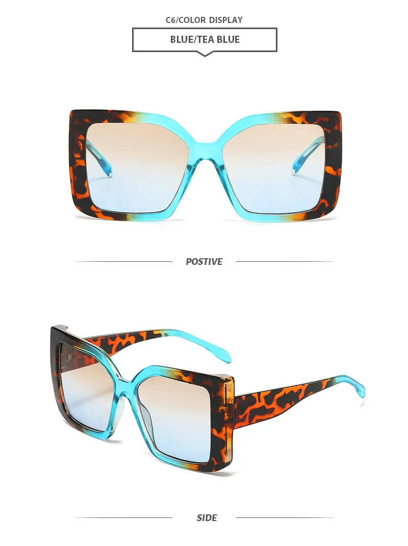 Basic Simple Style Geometric Pc Square Full Frame Women's Sunglasses display picture 9