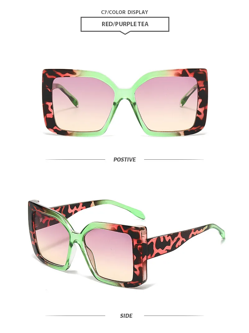 Basic Simple Style Geometric Pc Square Full Frame Women's Sunglasses display picture 10