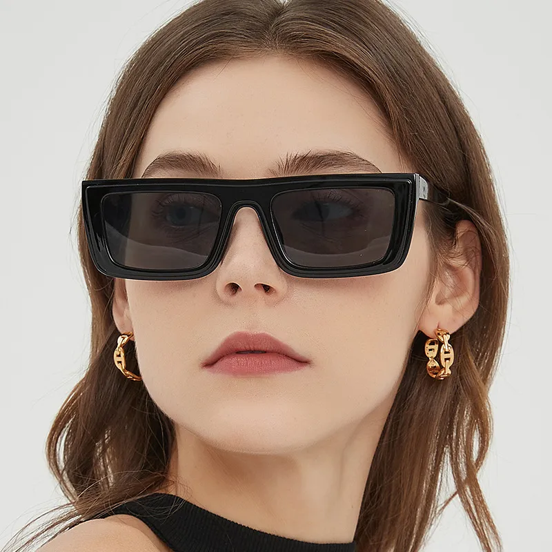Basic Simple Style Geometric Ac Square Full Frame Women's Sunglasses display picture 1