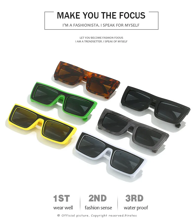 Basic Simple Style Geometric Ac Square Full Frame Women's Sunglasses display picture 2