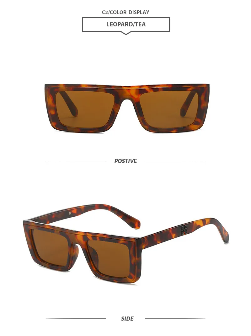 Basic Simple Style Geometric Ac Square Full Frame Women's Sunglasses display picture 6
