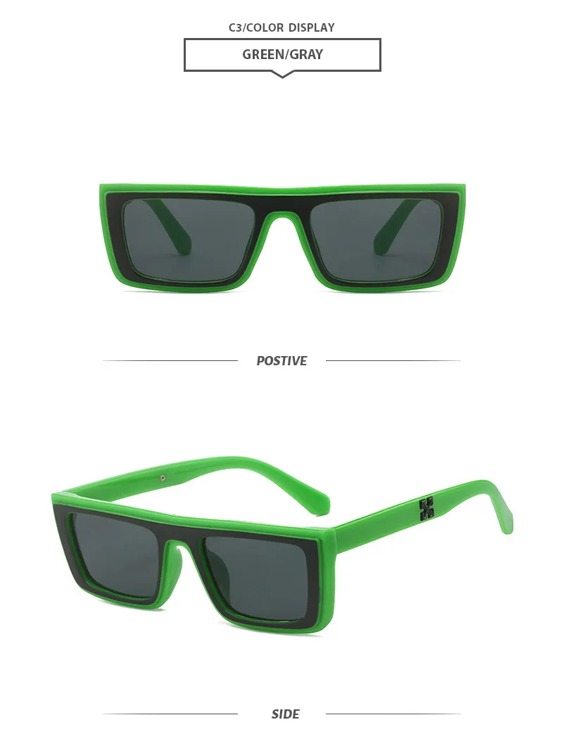 Basic Simple Style Geometric Ac Square Full Frame Women's Sunglasses display picture 7
