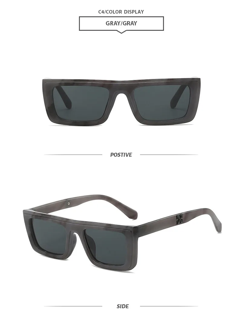 Basic Simple Style Geometric Ac Square Full Frame Women's Sunglasses display picture 8