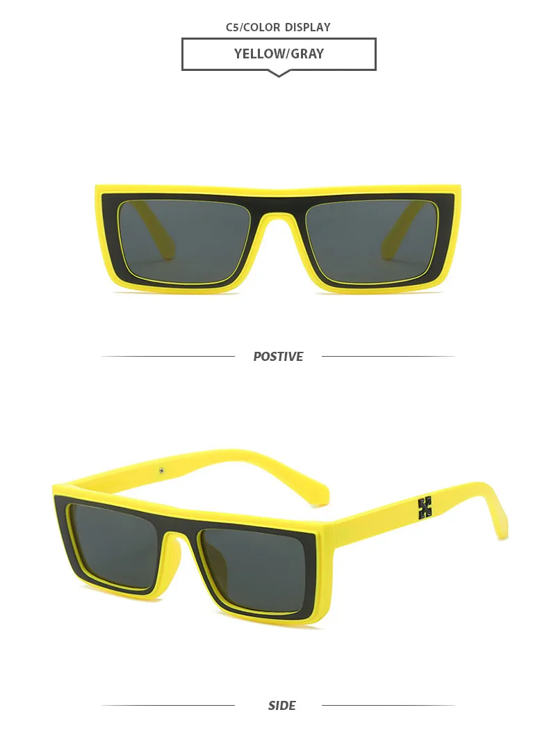 Basic Simple Style Geometric Ac Square Full Frame Women's Sunglasses display picture 9