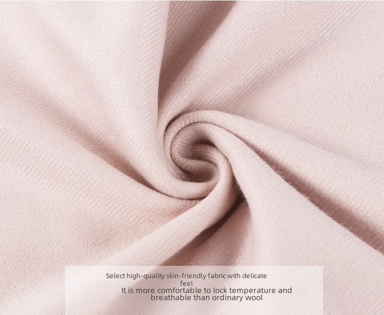 Pure Color Cashmere Scarf Women's Autumn And Winter Popular  Shawl Scarf Annual Meeting Gift Red Scarf  Direct Sales display picture 9